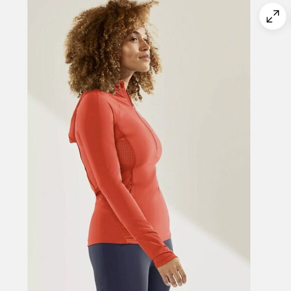 Athleta Pacifica II Hybrid Half Zip jacket, Alluring Yellow SIZE M #531169 - Picture 12 of 16